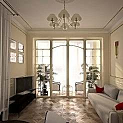 Дизайнерский ремонт квартиры в ЖК "Космос" (пр. Юрия Гагарина)