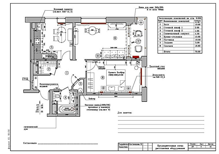 Планировка квартиры