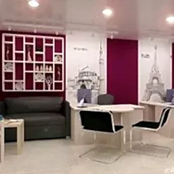 Дизайн интерьера офиса туристической компании