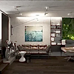 Дизайн квартиры с элементами ЛОФТ в ЖК "Дом на Березанской"